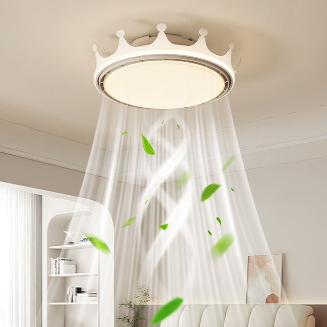 Modern Design Ceiling Fan with Light, 3-color Stepless Dimming, 6-Speed Timer, Remote Control with Improved Airflow Efficiency