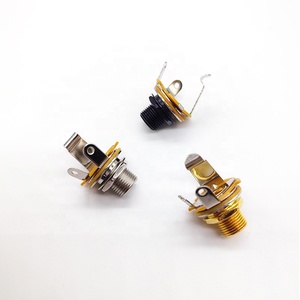 Prise <span class=keywords><strong>jack</strong></span> mono 1/4 pouce (6,35 mm) en laiton pour guitare et basse, prise d'entrée/sortie Switchcraft pour instruments à cordes, pont métallique - Product Image 2