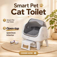 PetPivot AutoScooper 12 Lite Intelligente Katzentoilette Offene Geräumige Automatische Katzenklo-Box Großhandel, Herstellerlieferung