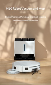 หุ่นยนต์ดูดฝุ่นอัจฉริยะ Smart RobotQM60 แรงดูด 20000PA ระบบเทฝุ่นออกเอง ทำความสะอาดแบบเปียก/แห้ง ควบคุมผ่านแอป ระบบกวาดด้วย LDS เหมาะสำหรับโรงแรม - Product Image 3