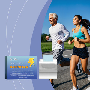 DOCTEAT Vitaminas <span class=keywords><strong>B</strong></span> Compuestas en Tabletas Instantáneas Portátiles, Mejora la Memoria y el Sueño, <span class=keywords><strong>7</strong></span> Tiras Orales/Caja, Ingredientes Saludables para el Cuerpo - Product Image 1