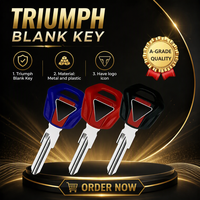 Clés de moto pour Triumph Bonneville Bobber 675 T100 T120 T800 T900 Tiger 900 800 120 100, clé à puce détachable pour moto