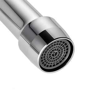 Robinet de cuisine moderne 10 pouces à bec pivotant et double poignée, finition chromée lisse, cartouche céramique, pour évier de restaurant - Product Image 3