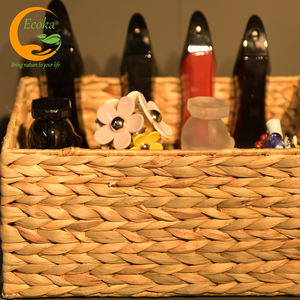 Panier à linge écologique en osier et plastique pour vêtements, boîte vintage, paniers faits main en jacinthe d'eau du Vietnam - Product Image 5