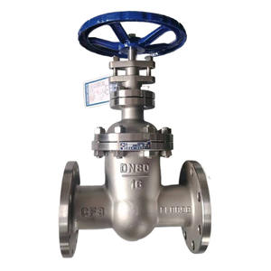 Vanne à boisseau rigide à joint caché Z45W-16P 25P en acier inoxydable 304/316L, bride pneumatique, haute température pour les fluides aqueux - Product Image 1