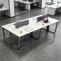 Mobilier de bureau modulaire au design moderne, bureau de travail et table de bureau pour les espaces de travail ouverts