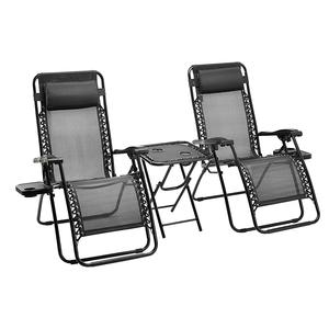 <span class=keywords><strong>Sillas</strong></span> <span class=keywords><strong>reclinables</strong></span> de exterior para jardín, patio, playa, cero gravedad, Juego de 2 con almohadas, <span class=keywords><strong>mesa</strong></span> a juego - Product Image 2