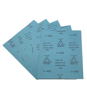 Papier abrasif lubrifié Three Star TS31 230x280mm pour le ponçage du bois, des meubles et de la peinture - Product Image 2