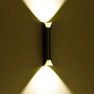 Futa-Choko Rohr-Wandlampe Vordachzylinder LED-Wandlicht kreisförmiges Rohr Wandleuchte schlanke Taille Landschaftsbeleuchtung