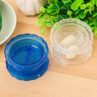 Presse-ail manuel transparent en PS pour la maison, outil de cuisine cylindrique pour presser et écraser les fruits et légumes, portable