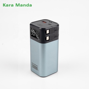 Kara Manda haute durabilité grande capacité 2000 cycles batterie externe charge rapide et deux câbles de charge Mini batterie externe portable - Product Image 3
