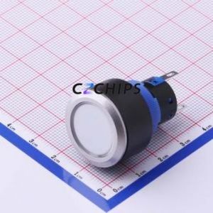 KPB22-8000-F10-324-JQ Push Button Switch Through hole Switch Single Pole Double Throw Round Plunger IP65 Through Hole - Product Image 2