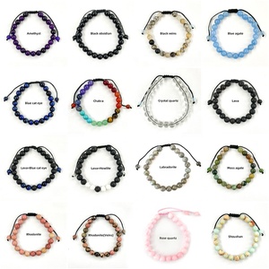 Braccialetto Macramè con Cristalli Curativi Unisex, Bracciale con Gemme Naturali Personalizzato e all'Ingrosso - Product Image 3