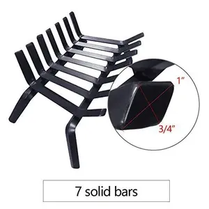 Solid Steel <span class=keywords><strong>ghisa</strong></span> camino griglie 24 pollici <span class=keywords><strong>per</strong></span> strumenti di accensione all'aperto Pit stufa a legna legna da ardere Rack Holder - Product Image 2