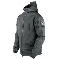 Veste Softshell Tactique Imperméable pour Hommes, Coupe-Vent, Zippée, pour la Randonnée en Plein Air, le Cyclisme et le Camping en Hiver
