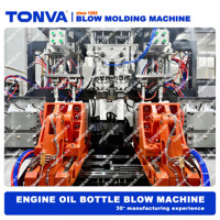 Machine de soufflage par extrusion automatique à 2 cavités pour la fabrication de bouteilles d'huile lubrifiante en plastique