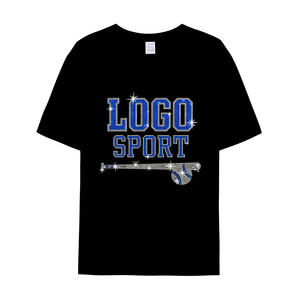 Camiseta Bling con Logotipo Personalizado de Última Moda para Adultos, Nuevo Diseño, Camiseta de Calle con Pedrería, Fabricante de Camisetas para Hombre - Product Image 1