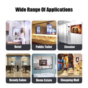 Hotel Bathroom Television Weatherproof Outdoor Television 700 Nits Brightness <b>Smart</b> <b>TV</b> Wireless IP55 Waterproof Mirror WT-32 - Product Image 2