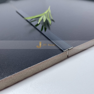 Perfil en T Minimalista de Acero Inoxidable EX512 para Paredes y Pisos, Línea Decorativa en Forma de T para Interiores, Diseño de Pared para Hoteles y Villas - Product Image 1