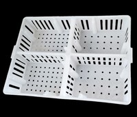 Vente en gros de nouvelles boîtes de transport en plastique de type A caisses de poulet pour cages pour animaux de volaille poussin