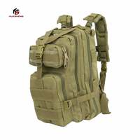Vente en gros 600D Molle Tactical Assault Sac à dos étanche 30L Capacité Randonnée Camping Voyage Sports de plein air Sacs de jour