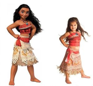 Disfraz de Dos Piezas de la Serie Aventura Oceánica, Falda Hula de Moana, Traje de Cosplay de <span class=keywords><strong>Anime</strong></span>, Chaleco de Moana, Collar, Peluca, Traje de Falda Hula - Product Image 1