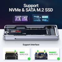 Station d'accueil JEYI OEM USB-C NVMe SATA 10 Gbps, lecteur de SSD M.2, protection contre l'écriture, boîtier en aluminium, boîtier de disque dur, FCC CE ROHS, 1 an