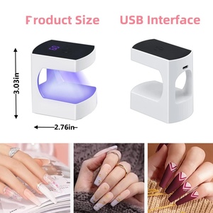 Lampe UV pour manucure avec câble USB, sécheuse à vernis à ongles en gel, utilisation à domicile et en voyage, nouvelle lampe de séchage des ongles UV 6 LED, mini sécheuse à ongles - Product Image 4