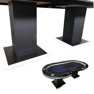 Mesa de Póker Texas Holden de Lujo con Diseño de Color Personalizado, 110V o 220V, con Luz LED, para 10 Jugadores y Tablero de Comedor, en Venta - Product Image 4