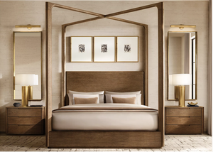 Sassanid OEM nuovo arrivo Set di camere da letto di lusso americano contemporaneo francese Streamline moderno Breton comodino chiuso - Product Image 6