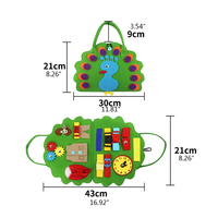 Kits de Manualidades para Niños 2026, Tablero de Actividades Montessori de Madera con Hebillas, Juguetes Educativos Ecológicos para Niños Pequeños