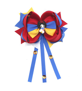 Little princess girl hair bows big glitter doll baby hair bows - Product Image 1