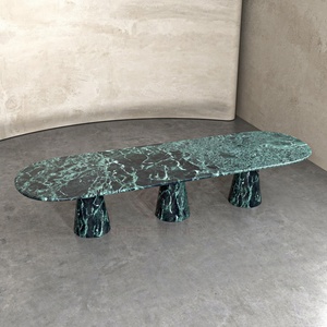 Mesa de Comedor Extra Grande de Mármol <span class=keywords><strong>Verde</strong></span> Apli, Muebles de Piedra Natural Personalizados, Mesas de Lujo para Interiores de Prestigio - Product Image 4