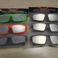 Filtres pour les yeux certifiés CE & ISO Lunettes d'éclipse solaire de sécurité Lunettes de visualisation du soleil en plastique pour la promotion