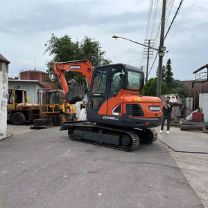 Doosan รถขุดตีนตะขาบขนาดเล็ก DX55พร้อมแกนเครื่องยนต์ yanmar ปั๊มไฮดรอลิก6ตันอุปกรณ์มือสองขายดีในเซี่ยงไฮ้ - Product Image 1