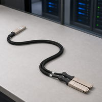 Câble de dérivation passif DAC AI Server Rack 800G OSFP vers 2x400G QSFP112 pour cluster GPU HPC InfiniBand NDR
