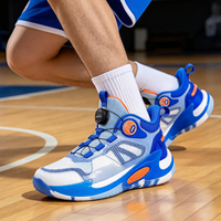 Chaussures de sport décontractées de haute qualité de tous types, style basketball, avec bouton rotatif personnalisé, en caoutchouc, pour hommes