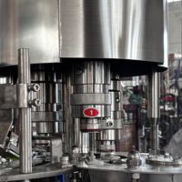 Machines de remplissage automatique de bouteilles d'eau de précision, machine de mise en bouteille 3 en 1 pour la production d'eau minérale en bouteille PET