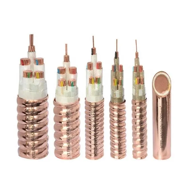 YTTW 0.6/1KV 2.5-120mm2 1-5 çekirdek esnek yanmaz Mineral yalıtımlı güç kablosu