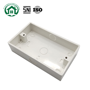 กล่องต่อสายไฟฟ้า PVC สีขาว Pano.V แบบกันไฟ กล่องฝังผนังแบบลึก กล่องร้อยสายไฟฟ้า กันน้ำ - Product Image 1