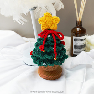 Bán Buôn Tay Crochet Nhân Tạo Cây Giáng Sinh Tulip Tăng Trong Nồi Mới Lạ Giáng Sinh & Valentine Của Món Quà Ngày - Product Image 3