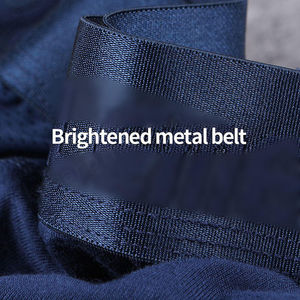 Ceinture personnalisée de haute qualité sous-vêtements longs doux respirant confortable slips Boxer Shorts hommes sous-vêtements pour hommes - Product Image 6
