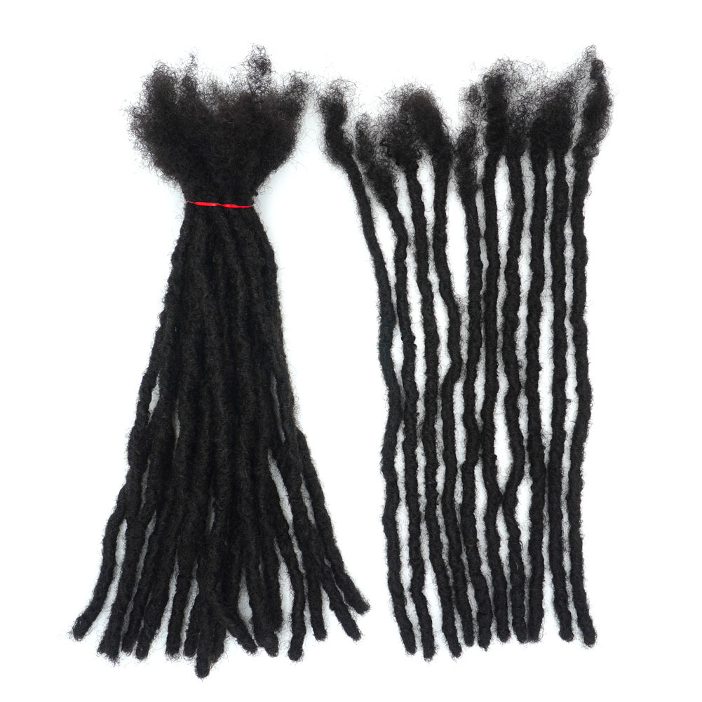 KAMA Wholesale 100% Brazilian Remy Human Hair Full Handmade Crochet Microlocs Sister Locs Extensions Interlocking Locs Detail Section 9