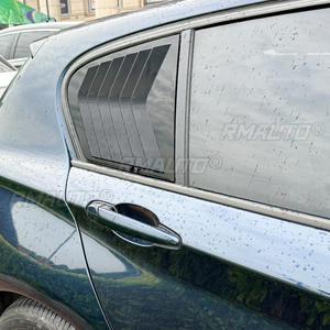 Glossy Black/Carbon Look Car Rear <b>Window</b> Shutter <b>Cover</b> Trim <b>Window</b> Louver Side Vent Trim for BMW 1Series F20 118i 120i 2011-2019 - Product Image 6