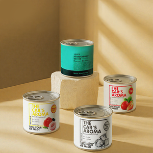 Ambientador en Gel Sólido Aikun para Auto, Aroma Duradero de 60 Días, Fragancia para Auto con Energía Solar, Sin Electricidad, en Lata de Aluminio - Product Image 1