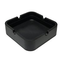 Cendrier carré en silicone résistant aux hautes températures, design créatif et original, accessoires pour fumeurs, articles ménagers CLASSIQUE