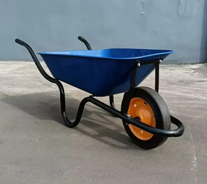 HWB3800 <span class=keywords><strong>brouette</strong></span> en métal robuste WB3800 maison béton et pépinière fleur Transport Construction OEM personnalisable pour une utilisation sur route - Product Image 5