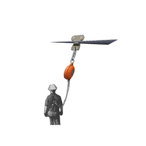 Stainless Steel Horizontal Lifeline Pulley w/ Oval Carabiner 13mm 15kN - Product Image 3