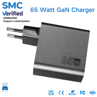 Chargeur GaN 65 W, chargeur mural USB C PD, adaptateur de chargeur avec protection de sécurité pour appareils mobiles, vente en gros, OEM pris en charge