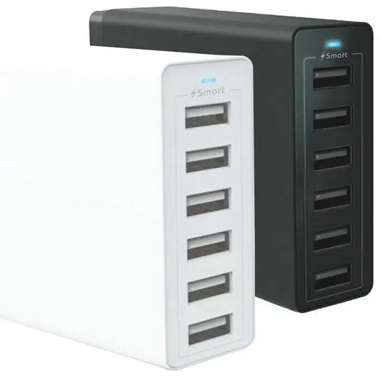 Multi-function 6 USB Universal Phone Charger Home Charger Station 6 Ports HUB Mobile Phone Desktop Quick Charging Station
